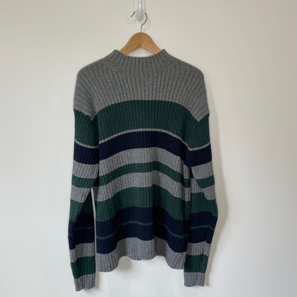 Eddie Bauer Thick Striped Men's Knit Sweater - Picture 1 of 4